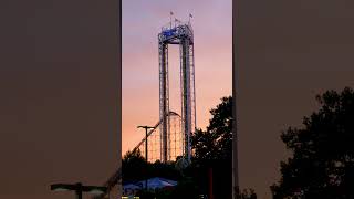 Riding a Drop Tower at Dusk [upl. by Ennyl]