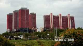 RED ROAD FLATS DEMOLITION Glasgow  111015 [upl. by Whitney]