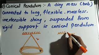 rotational dynamics lecture 6 new syllabus hsc conical pendulum and its time period hindi english [upl. by Diann]