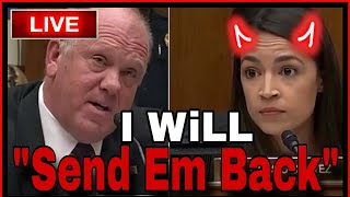 Trumps Border Czar SHREDS AOC Tom Homan vs Alexandria OcasioCortez [upl. by Cogn]