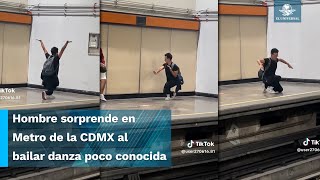 Joven baila “Vogue” en el Metro y se viraliza ¿qué es ese tipo de baile [upl. by Yelahc663]