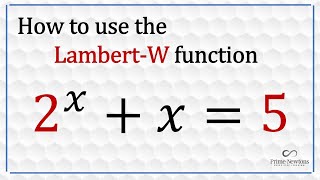 Lambert W Function [upl. by Ayrb]