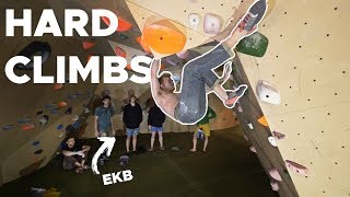 YONDERS HARDEST CLIMBS w ERIC KARLSSON BOULDERING 🔥  Bouldering Bobat [upl. by Norvun]