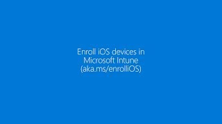 Enroll your iOS device in Microsoft Intune [upl. by Gilles33]