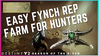 EASY Fynch XP Farm for Hunters Rank 15  Destiny 2 The Witch Queen [upl. by Fasto]