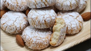 AMARETTI BISCUIT  AMARETTI BISCOTTI RECIPE [upl. by Leahcimaj543]