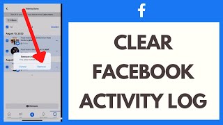 How to Clear Facebook Activity Log on iPhone 2023 [upl. by Bradstreet]