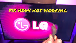 LG TV  How to Fix HDMI No Signal Error [upl. by Nwahsid]