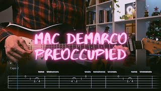 Preoccupied Mac DeMarco Сover  Guitar Tab  Lesson  Tutorial [upl. by Aseret961]