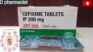 ZiFi200CEFIXIME200 MG Tablet [upl. by Eselahc]