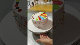 Multi Colour Combination For Birthday Celebration Cake  shorts youtubeshorts [upl. by Swanson]