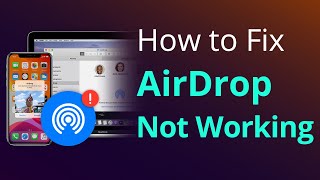 How to Fix AirDrop Not Working on iPhone iPad 2020 [upl. by Langham]