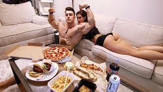 EPIC CHEAT DAY  FIRST EVER CHEAT MEAL w Girlfriend  Hardbody Shredding Ep 12 [upl. by Donia]