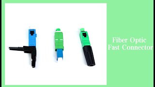 FTTH Fiber Optic Fast Connector SCAPC Field Quick Assembly Rapid Optical Fiber Connector Adaptor [upl. by Xerxes]