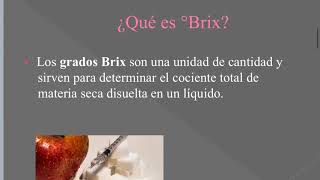 Grados Brix [upl. by Weldon]