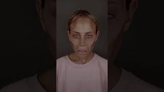 Mad cow disease viralvideo makeup transformation scary creepy [upl. by Aliahs]