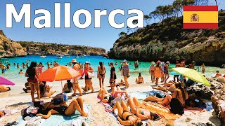 Mallorca Spain 4K  Walking Tour of 5 TopRated Beaches  2024 [upl. by Arevle]