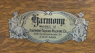 Harmony Machine Company Model 12 Disc Phonograph [upl. by Yevre]