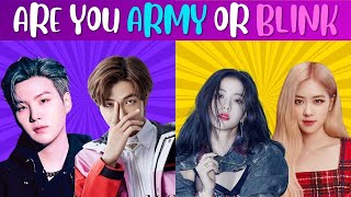 💙🤔🩷 BLACKPINK vs BTS Are You a BLINK or ARMY  KPOP Quiz Game 🎤🔥 [upl. by Eissel]