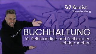 Buchhaltung für Selbstständige  Buchhaltung einfach erklärt  Webinaraufzeichnung [upl. by Einahpit]