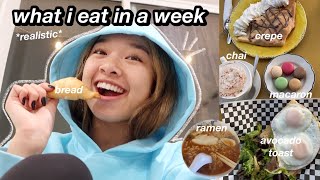 WHAT I EAT IN A WEEK realistic [upl. by Eniluj931]