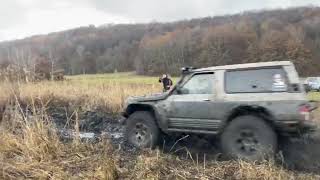 Nissan patrol y60 44v8 BMW mud challenge [upl. by Alyekahs]