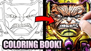 OFFICIAL MARVEL ARTIST inks and COLORS a CHILDRENS COLORING BOOK [upl. by Amsirac]