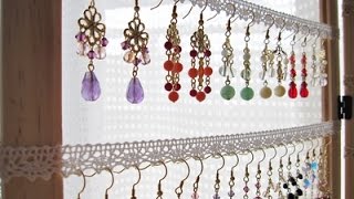 【DIY】100均でおしゃれでかわいいピアス収納をハンドメイドしちゃおう♡～Fashionable and cute earrings storage [upl. by Kentiggerma910]