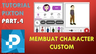 Tutorial Pixton part 4 Membuat character custom semau kita [upl. by Nediarb873]