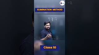 Elimination Method Class 10th  Easy Trick to Solve Linear Equation class10thmaths maths invictaa [upl. by Nnylak]