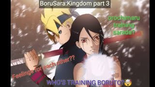 BoruSara texting story  BoruSaraKingdom part 3  Boruto training with jiraiya   BoruSara  😁✌️🔥 [upl. by Suiramad]