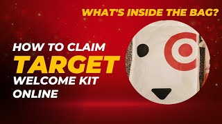 How to Claim Target Welcome Kit Online 2024  What is Inside the Target Welcome Kit Bag 2024 [upl. by Zhang472]