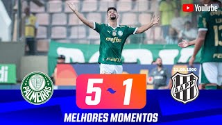 PALMEIRAS 5 X 1 PONTE PRETA  MELHORES MOEMNTOS  QUARTAS DE FINAL  PAULISTÃO 2024 [upl. by Hsital715]