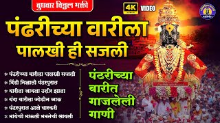 पंढरीच्या वारीत गाजलेली गाणी  पंढरीच्या वरील पालखी हि सजली  Vitthal Songs  पांडुरंगाची गाणी [upl. by Hanikehs]