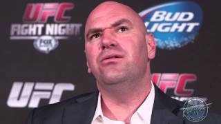 Dana White UFC Fight Night 27 PostFight Scrum [upl. by Yrhcaz]