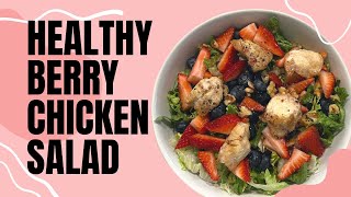 Healthy Berry Chicken Salad Recipe [upl. by Engamrahc]