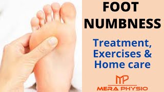 Foot Numbness  Treatment Exercises and Home Care for Foot Numbness  In Hindi  Mera Physio [upl. by Niajneb]