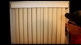 How to Mount a Vertical Blind Headrail  Outside Mount [upl. by Supmart398]