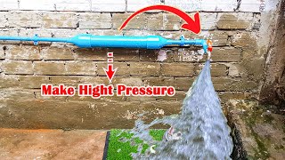 Amazing Idea to fix PVC pipe low pressure most people dont know PVC freeenergywaterpump [upl. by Rastus]