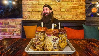 BREAK THE RECORD FOR THE MOST MEAT EVER EATEN TO BEAT THIS SWEDISH BURGER CHALLENGE  BeardMeatsFood [upl. by Karlik]