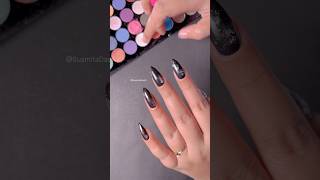 Easy eyeshadow nail art design at home for beginners🌼shorts nailart naildesign youtubeshorts [upl. by Larimer408]