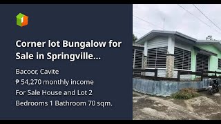 Corner lot Bungalow for Sale in Springville Heights Gawaran Bacoor Cavite [upl. by Ailic]