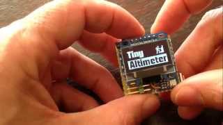 Tiny Altimeter with Arduino Oled display 128x64 pressure sensor BMP180 [upl. by Etheline]