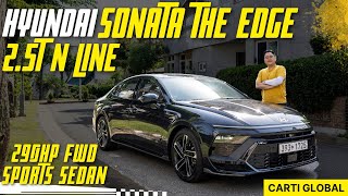 290HP FWD Sport Sedan 2024 Hyundai Sonata The Edge 25T N Line Facelift Test Drive Review [upl. by Corb]