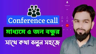 How To Conference call add system with Android phone  Merge calls add settings [upl. by Atinniuq]