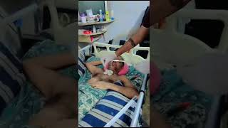 tracheostomy suctionin home visit 🏨 [upl. by Merna]