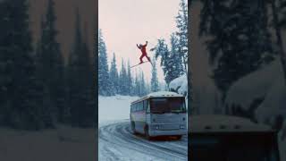 Failed Ski Jump Over a Road Gap  Warren Miller Entertainment [upl. by Yadrahs70]