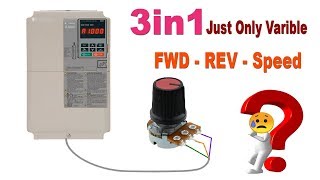 Yaskawa A1000 FWD REV With Potentiometer amp Speed Control [upl. by Jehial]