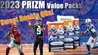 ROOKIE QB PARALLELS  2023 Prizm Football Value Packs  Red White amp Blue  Greens  Silvers [upl. by Dorweiler]