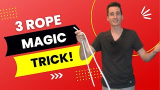 BEST 3 Rope Magic Trick Multiple Methods  Tutorial Professors Nightmare Revealed amp Explained [upl. by Arlyne]